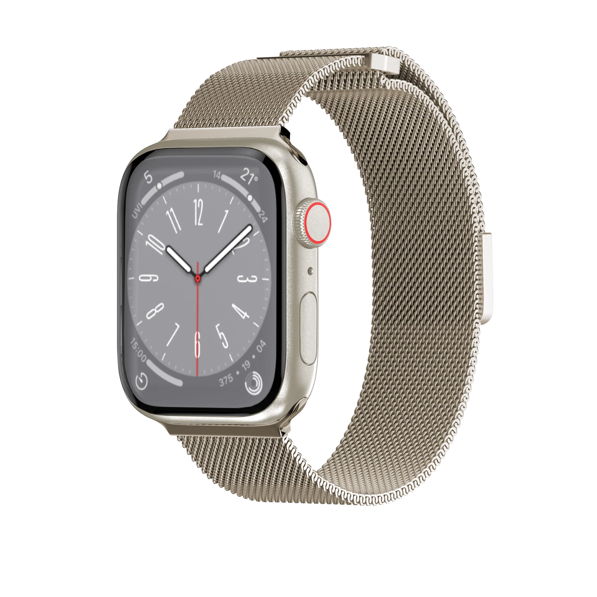 Mesh Stainless Steel Apple Watch Loop Starlight