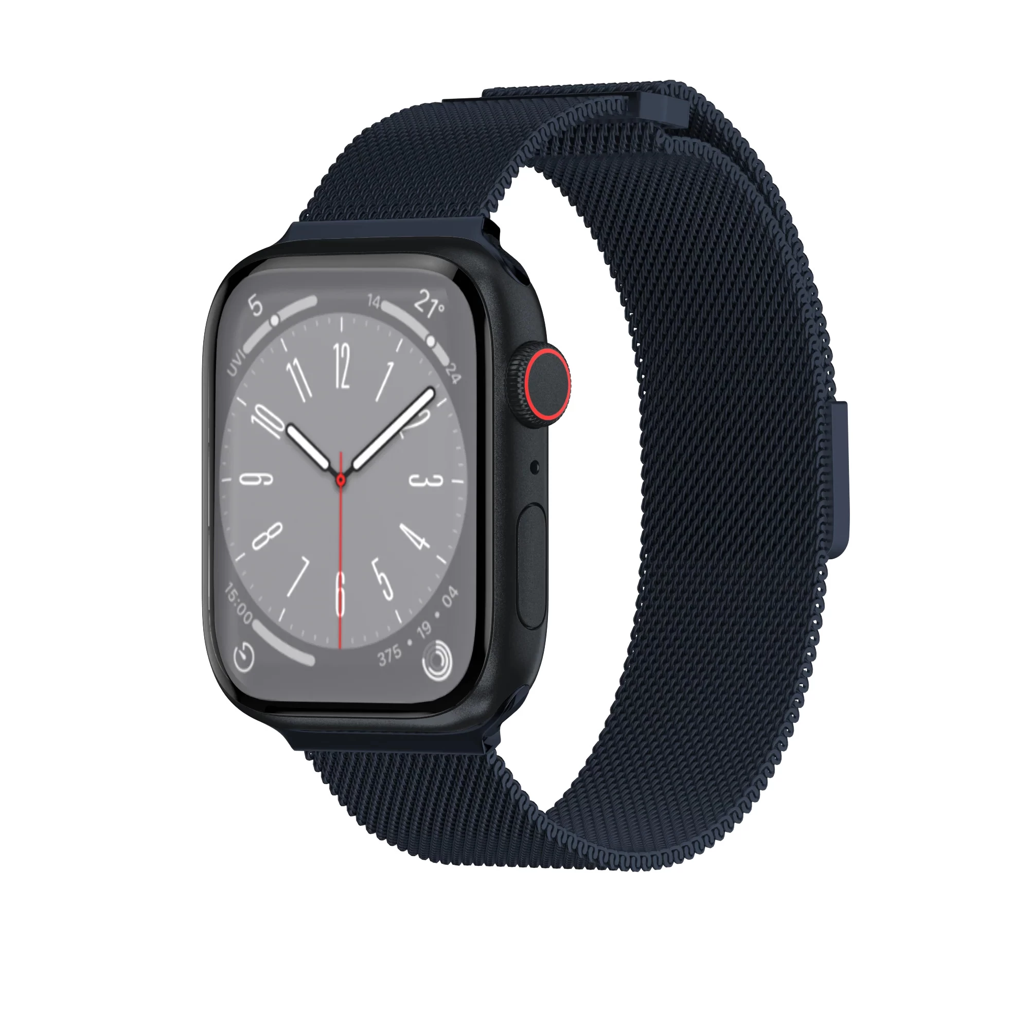 Mesh Stainless Steel Apple Watch Loop Midnight