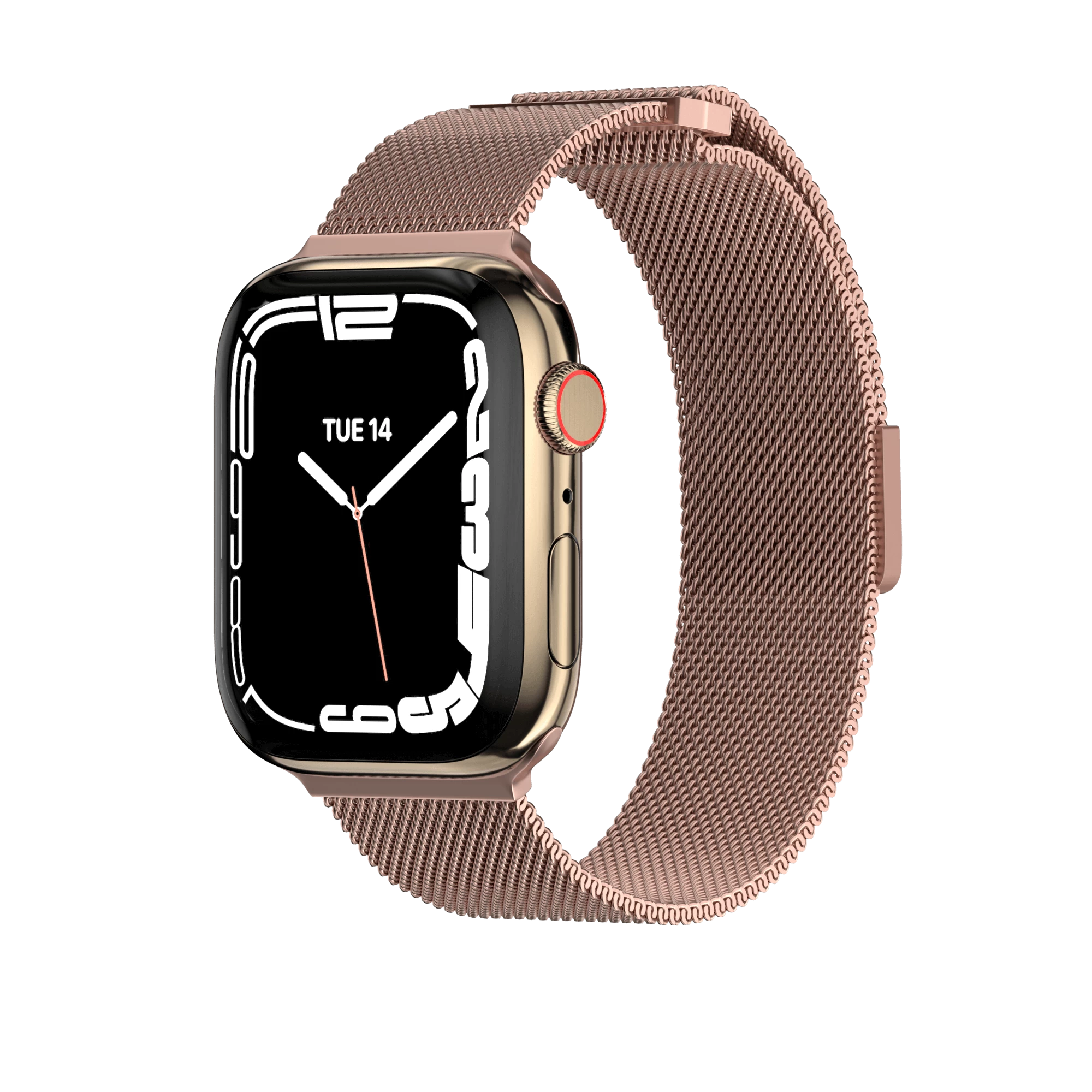 Mesh Stainless Steel Apple Watch Loop Rose Gold