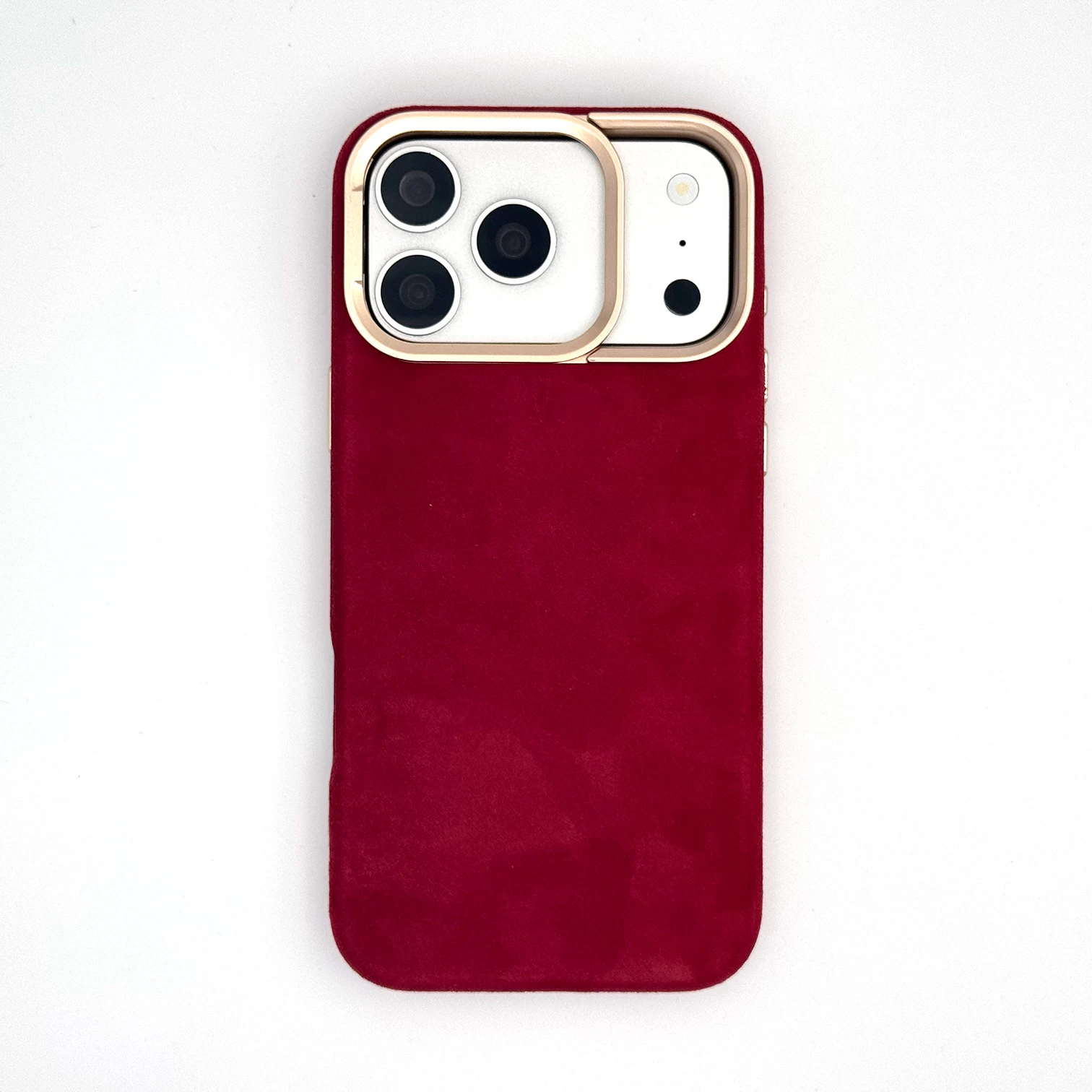 Premium Alcantara Suede Case Red