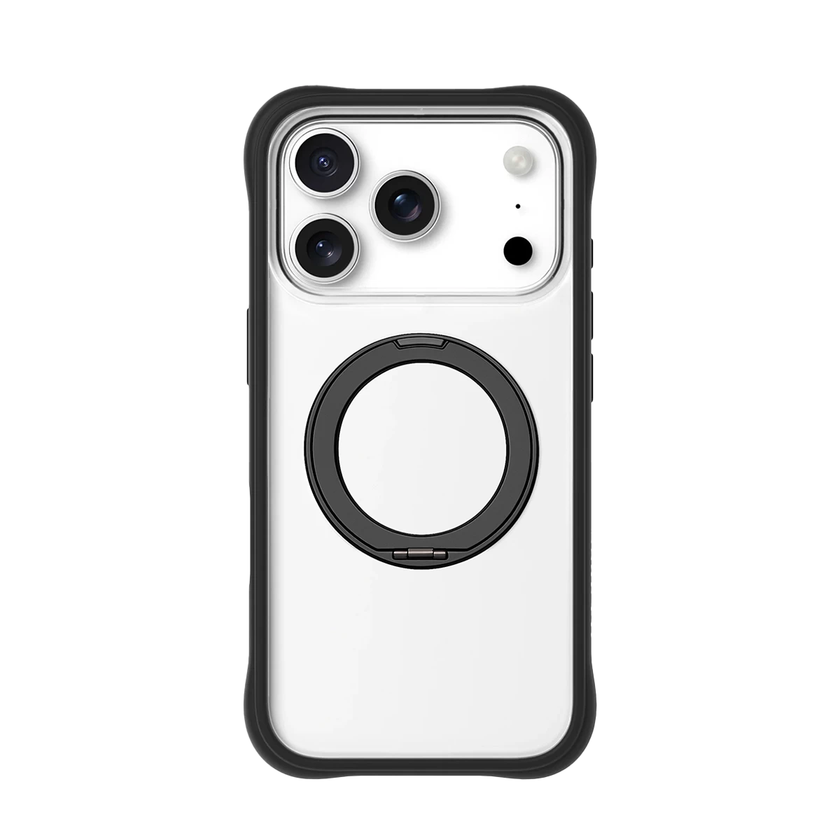 Liquid Silicone Kickstand Case With Replaceable Backplate For iPhone