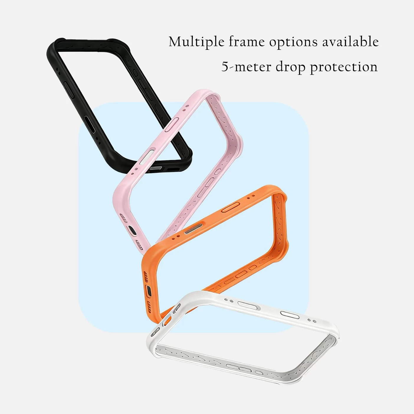Kickstand Case With Frosted Clear Replaceable Backplate