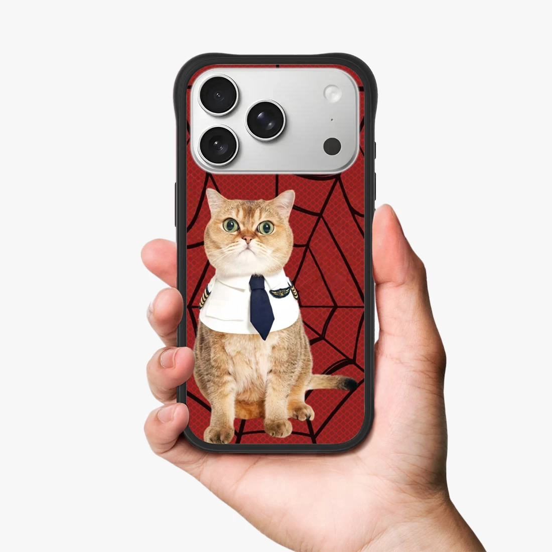 Pilot Cat Red Pattern Case